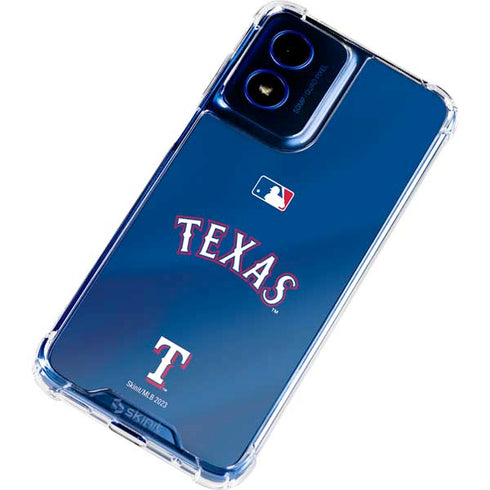 MLB Texas Rangers Alternate/Away Jersey Moto G 5G (2024) Clear Case